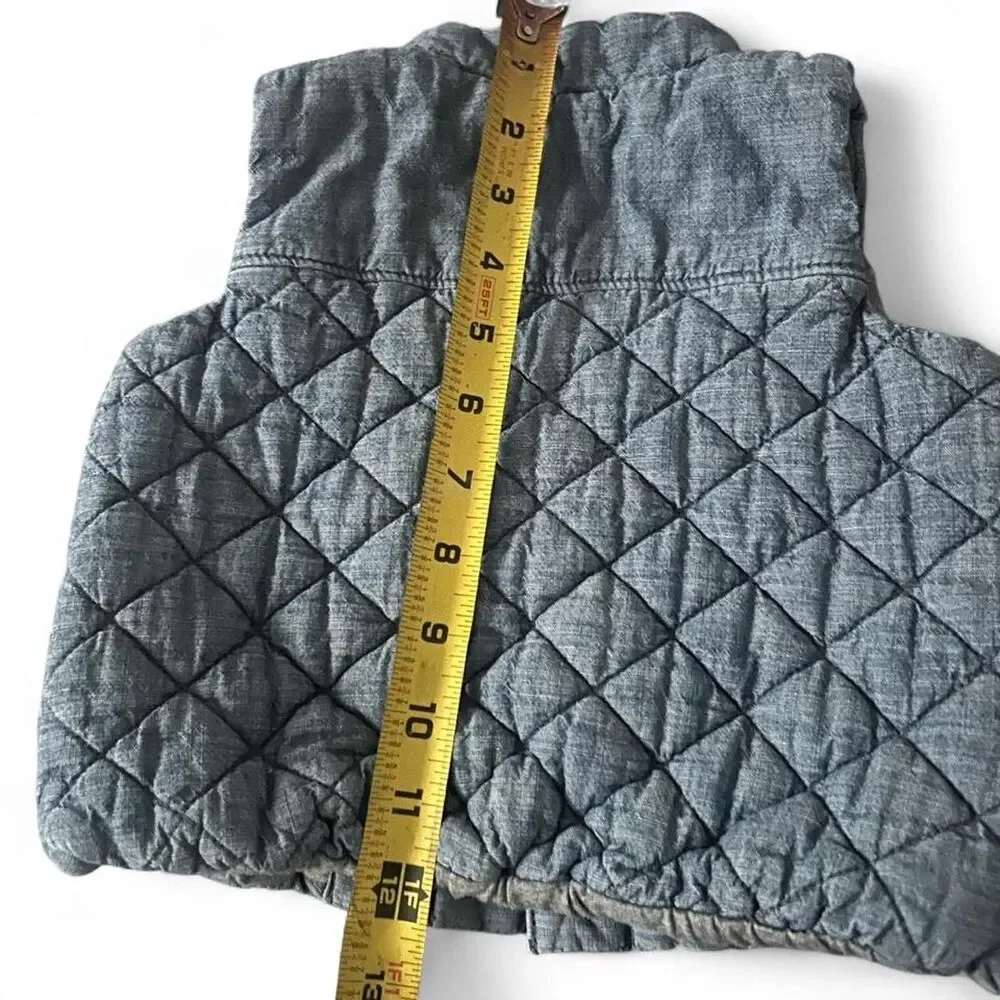 Baby Gap Blue denim quilted vest